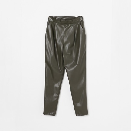 FAKE LEATHER TAPERED PANTs