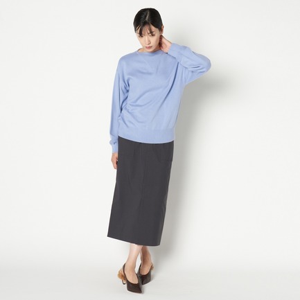 COTTON CASHMERE HIGH NECK PO 詳細画像 ブルー 6