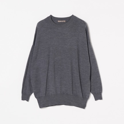 WOOL HIGHGAUGE VOLUME PULLOVER