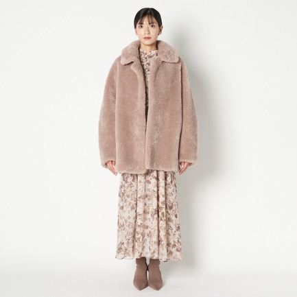 ECO FUR CHESTER DOLMAN COAT 詳細画像 ベージュ 1