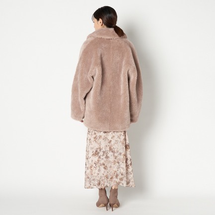 ECO FUR CHESTER DOLMAN COAT 詳細画像 ベージュ 3