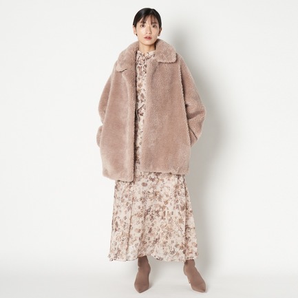 ECO FUR CHESTER DOLMAN COAT 詳細画像 ベージュ 4