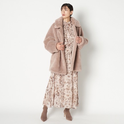 ECO FUR CHESTER DOLMAN COAT 詳細画像 ベージュ 5