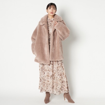 ECO FUR CHESTER DOLMAN COAT 詳細画像 ベージュ 6