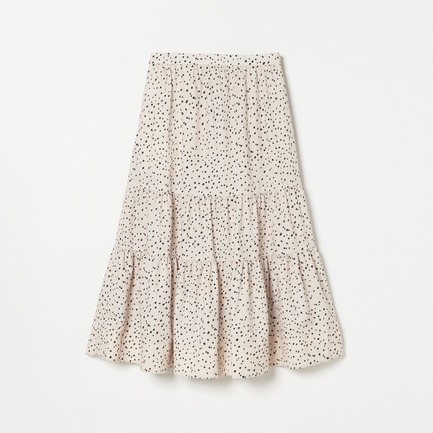 LEOPARD&DALMATIAN FLARE SKIRT 詳細画像 アイボリー 1