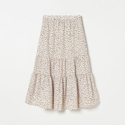 LEOPARD&DALMATIAN FLARE SKIRT 詳細画像 アイボリー 1