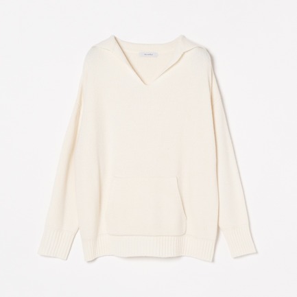 WOOL CASH SAILOR COLLAR PULLOVER