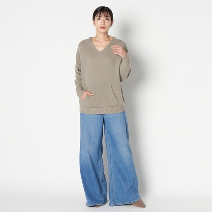 WOOL CASH SAILOR COLLAR PULLOVER 詳細画像 アイボリー 9