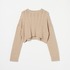 COTTON WOOL CABLE SHORT TOP 詳細画像