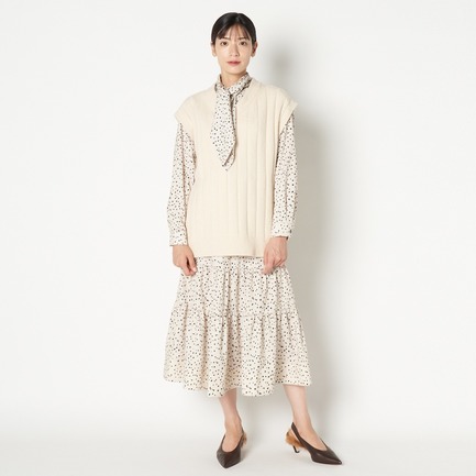 BOUCLE V NECK LIB BEST 詳細画像 アイボリー 9