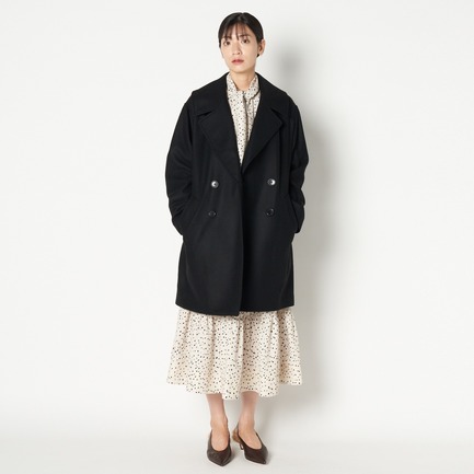 BELLANDI WOOL MELTON P COAT 詳細画像 ブラック 5