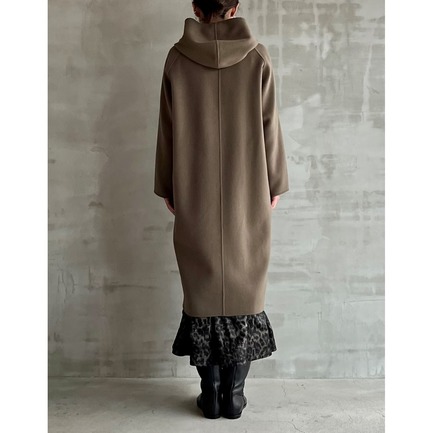 WOOL W-FACE HOODED COAT 詳細画像 カーキ 3