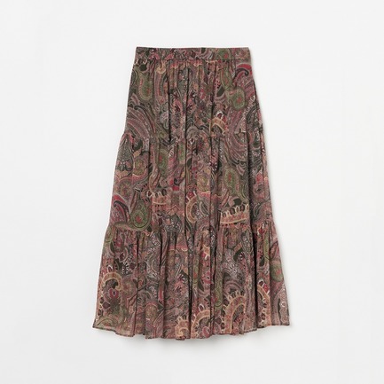 DEVEAUX SHIFFON PAISLEY SKIRT 詳細画像 ピンク 1