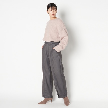 TR DOUBLE CLOTH TUCK PANTs 詳細画像 ミディアムグレー 11