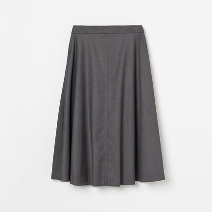 TR DOUBLE CLOTH TUCK SKIRT 詳細画像 ミディアムグレー 1