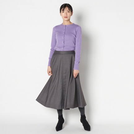 TR DOUBLE CLOTH TUCK SKIRT 詳細画像 ミディアムグレー 4