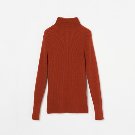 CASHMERE LIB TURTLE KNIT