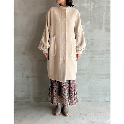 BELLANDI WOOL VOLUME SLEEVE COAT 詳細画像 ベージュ 1