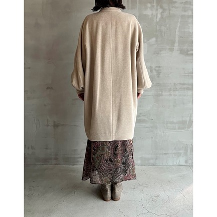 BELLANDI WOOL VOLUME SLEEVE COAT 詳細画像 ベージュ 3