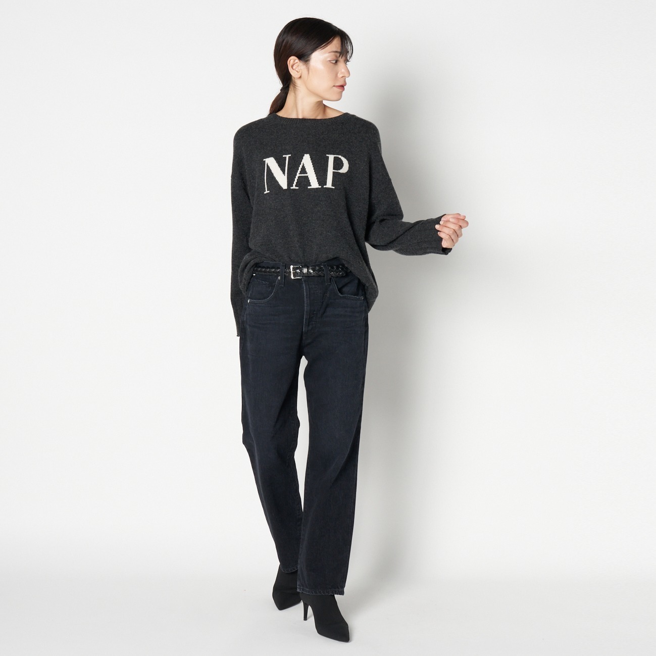 NAP INTARSIA CREW NECK PO｜HELIOPOLE｜HÉLIOPÔLE（エリオ