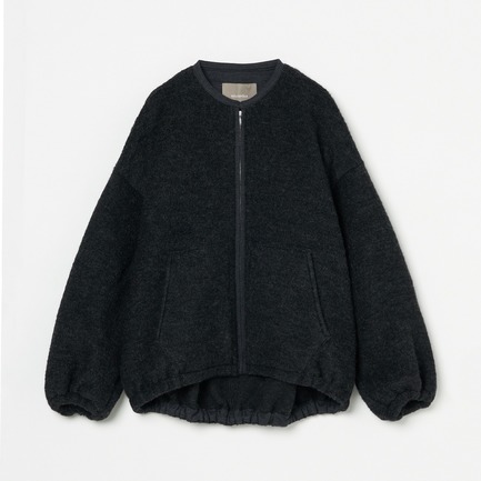 WOOL PILE DOLMAN BLOUSON