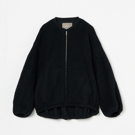 WOOL PILE DOLMAN BLOUSON