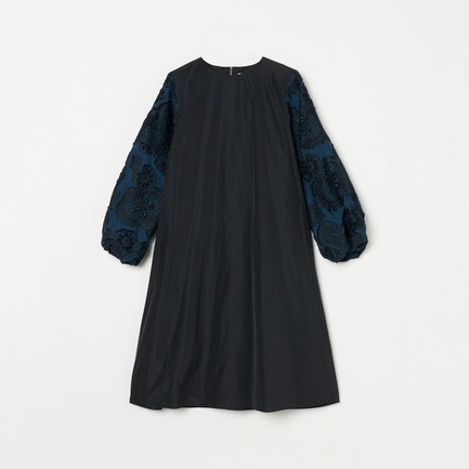 PAISLEY JQ & TAFFETA DRESS