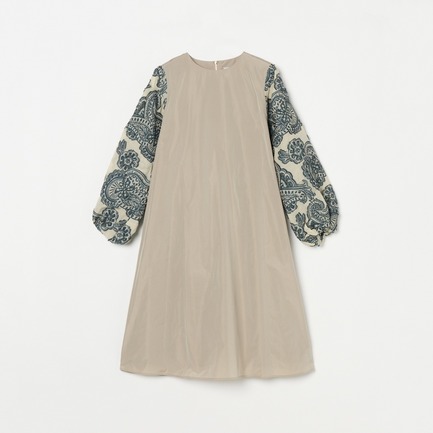 PAISLEY JQ & TAFFETA DRESS