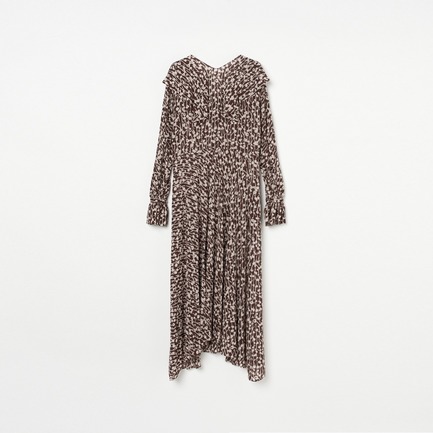 LONG SLEEVE FLARED DRESS