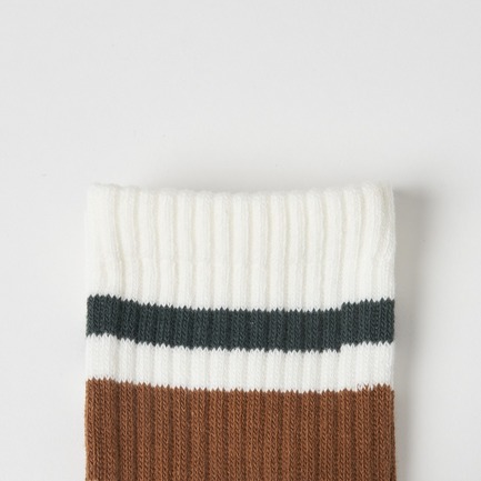 WAVE LOGO LINE SOCKS 詳細画像 ブラウン 5