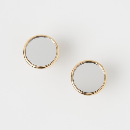 EARRINGS MIROIR ROND 詳細画像 ゴールド 1