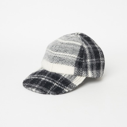 WOOL CHECK CAP 詳細画像 ミディアムグレー 1