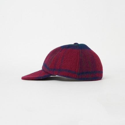 WOOL CHECK CAP 詳細画像 ボルドー 1