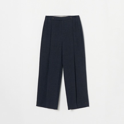 LINEN WOOL２WAY HEM PANTs