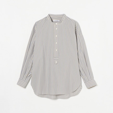 STRIPE STAND COLLAR SHIRT