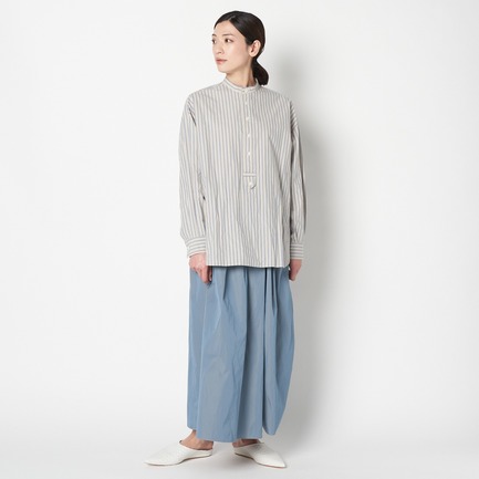 STRIPE STAND COLLAR SHIRT 詳細画像 ブルー 11