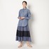 SLUB CHAMBRAY PLEATS SK 詳細画像