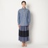 SLUB CHAMBRAY PLEATS SK 詳細画像