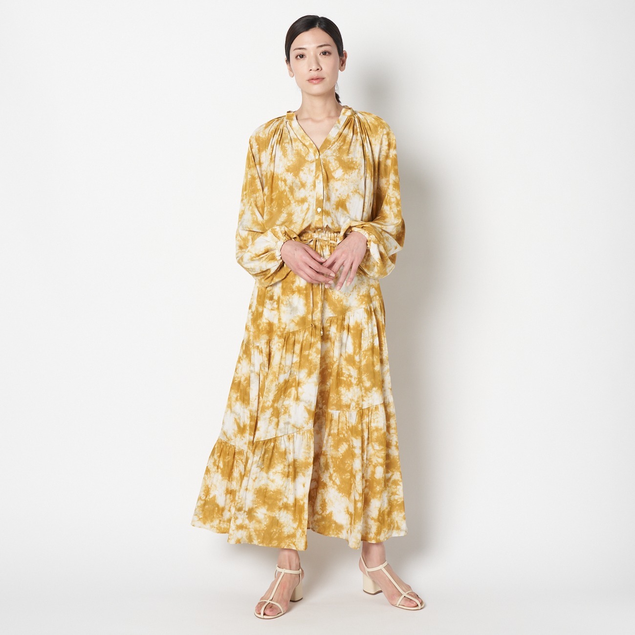 DIGITAL BLUR PRINT TOP｜HELIOPOLE｜HÉLIOPÔLE（エリオポール