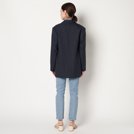 the Ellison W Jacket (RAYON WOOL POPLIN ) 詳細画像 ネイビー 11