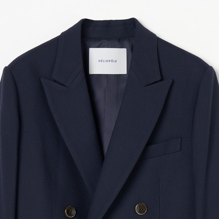 the Ellison W Jacket (RAYON WOOL POPLIN ) 詳細画像 ネイビー 2