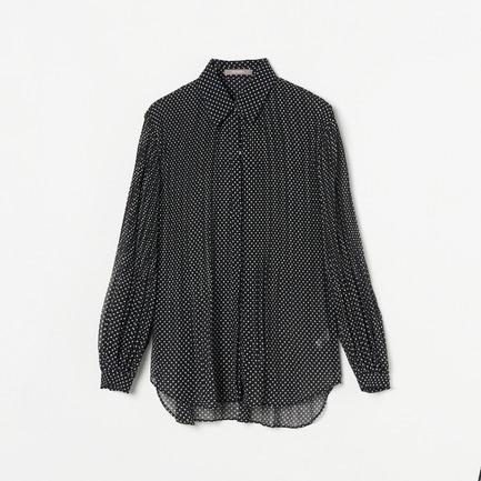 DOT PLEATS OVER BLOUSE