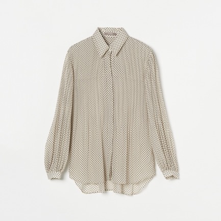 DOT PLEATS OVER BLOUSE