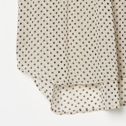 DOT PLEATS OVER BLOUSE 詳細画像 ベージュ 4