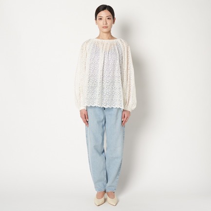 FLORET LACE OVER BLOUSE 詳細画像 ホワイト 6