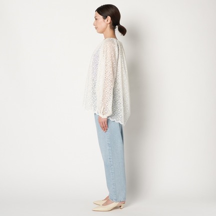 FLORET LACE OVER BLOUSE 詳細画像 ホワイト 7