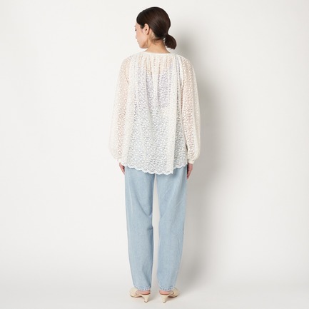 FLORET LACE OVER BLOUSE 詳細画像 ホワイト 8