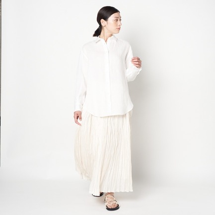 FRENCH LINEN WASHER SHIRT 詳細画像 ホワイト 4