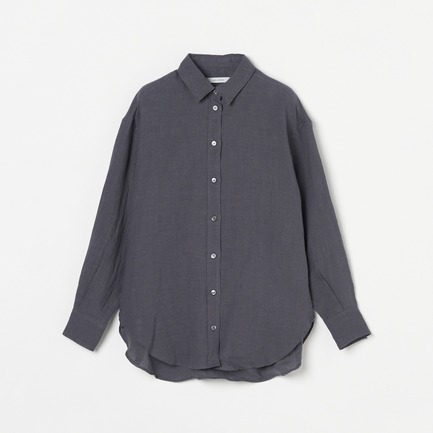 FRENCH LINEN WASHER SHIRT 詳細画像 ミディアムグレー 1