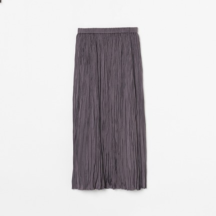 WASHER SATIN PLEATS SKIRT 詳細画像 ミディアムグレー 1